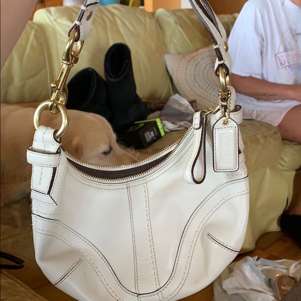 White coach purse